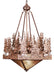 Meyda Tiffany - 50220 - Five Light Pendant - Pine Lake - Antique Copper
