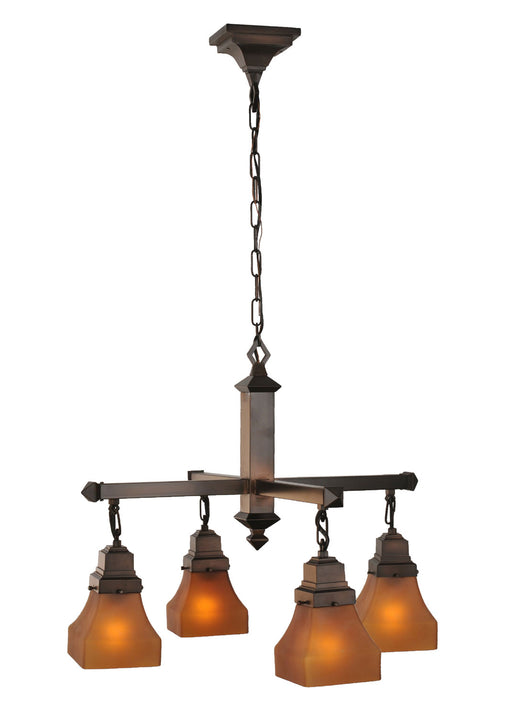 Meyda Tiffany - 50363 - Four Light Chandelier - Bungalow - Antique