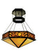 Meyda Tiffany - 51131 - Six Light Inverted Pendant - Personalized - Craftsman Brown