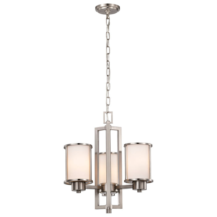 Nuvo Lighting - 60-2851 - Three Light Chandelier - Odeon - Brushed Nickel