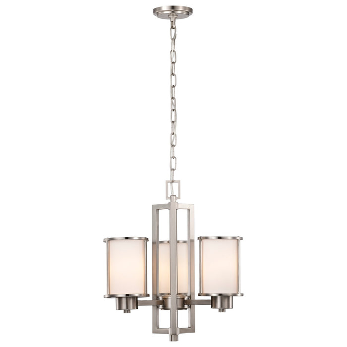 Nuvo Lighting - 60-2851 - Three Light Chandelier - Odeon - Brushed Nickel