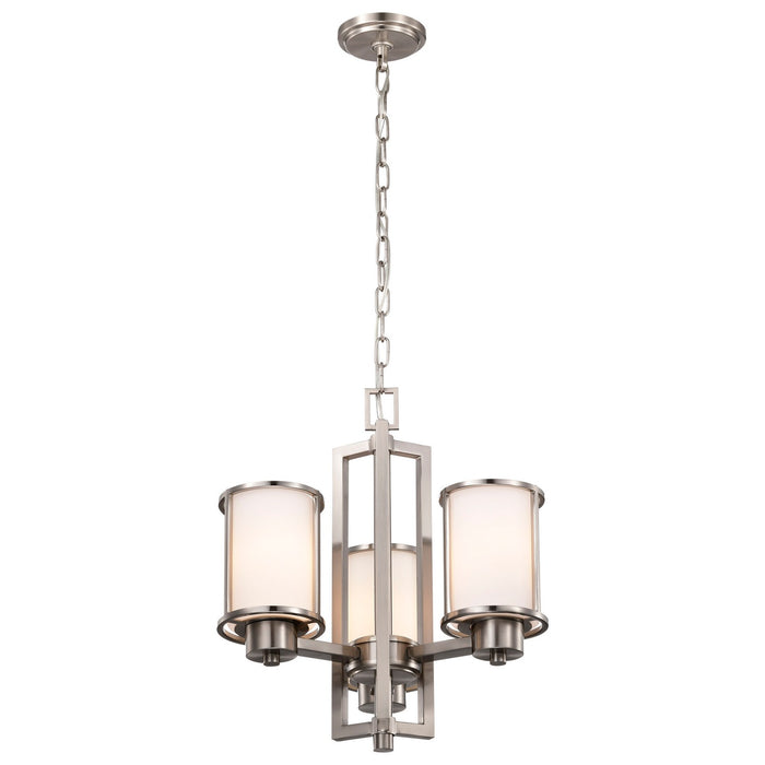 Nuvo Lighting - 60-2851 - Three Light Chandelier - Odeon - Brushed Nickel