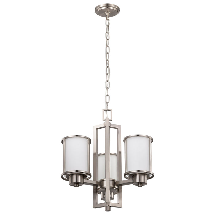 Nuvo Lighting - 60-2851 - Three Light Chandelier - Odeon - Brushed Nickel