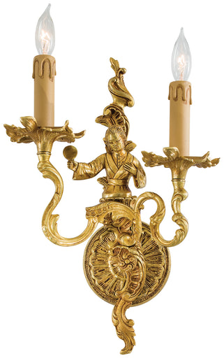 Metropolitan Family Two Light Wall Sconce Sunset Gold