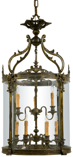 Metropolitan Family Nine Light Foyer Pendant Oxide French Gold