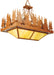 Meyda Tiffany - 50216 - Four Light Inverted Pendant - Pine Lake - Antique Copper