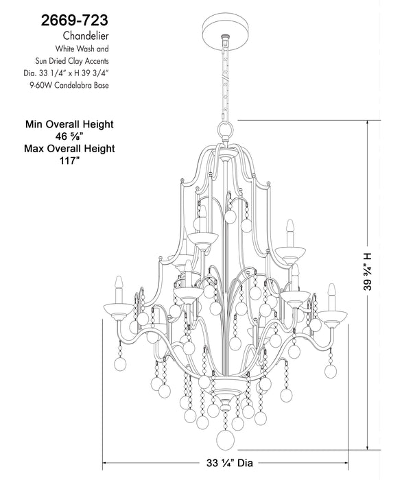 Colonial Charm Chandelier-Large Chandeliers-Minka-Lavery-Lighting Design Store
