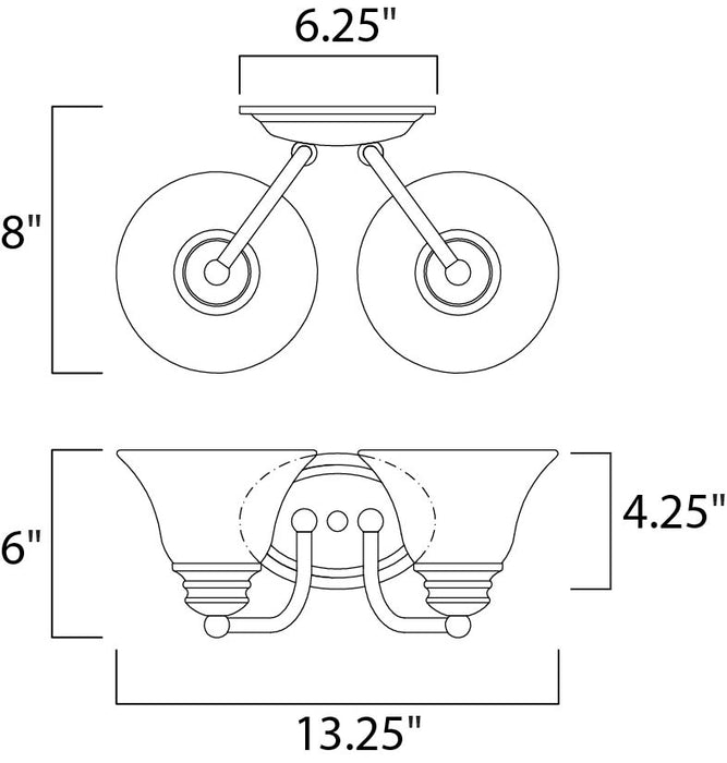 Malaga Bath Vanity Light-Bathroom Fixtures-Maxim-Lighting Design Store