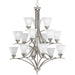 Progress Lighting - P4365-09 - 15 Light Chandelier - Trinity - Brushed Nickel