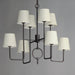 Paoli Eight Light Chandelier-Mid. Chandeliers-Maxim-Lighting Design Store