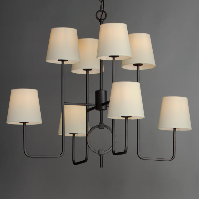 Paoli Eight Light Chandelier-Mid. Chandeliers-Maxim-Lighting Design Store