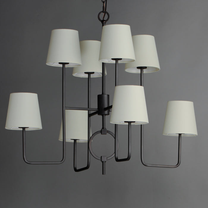 Paoli Eight Light Chandelier-Mid. Chandeliers-Maxim-Lighting Design Store