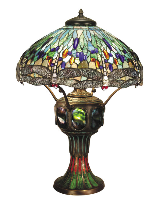 Dale Tiffany - 0007/273E - Three Light Bowl - Museum - Antique Verde