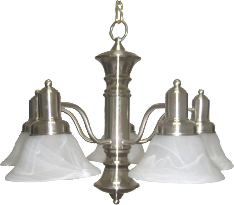 Maxim - 20325MRSN - Five Light Chandelier - Newburg - Satin Nickel