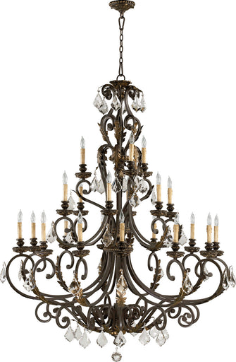 Rio Salado 21 Light Chandelier Toasted Sienna With Mystic Silver