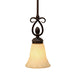 Golden - 8106-M1L CDB - One Light Mini Pendant - Torbellino - Cordoban Bronze