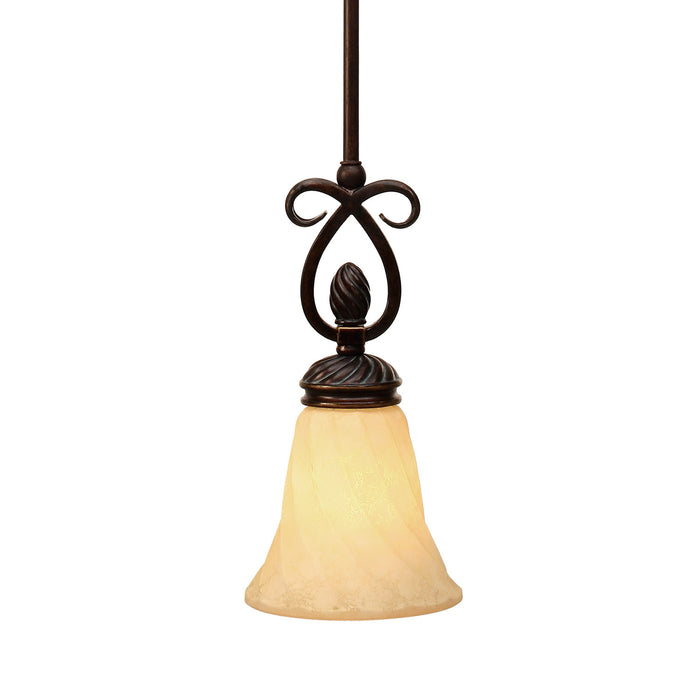 Golden - 8106-M1L CDB - One Light Mini Pendant - Torbellino - Cordoban Bronze