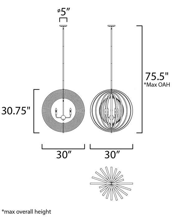 Radial Pendant-Pendants-Maxim-Lighting Design Store