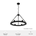 Saddlewood Chandelier-Mid. Chandeliers-Hunter-Lighting Design Store