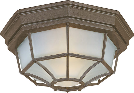 Crown Hill Two Light Outdoor Ceiling Mount Rust Patina