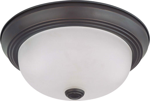 Close to Ceiling Mahogany Bronze Two Light Flush Mount Mahogany Bronze