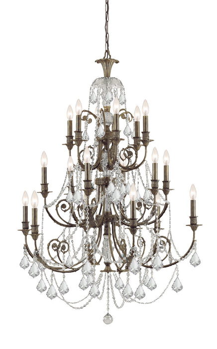 Crystorama - 5117-EB-CL-MWP - 18 Light Chandelier - Regis - English Bronze