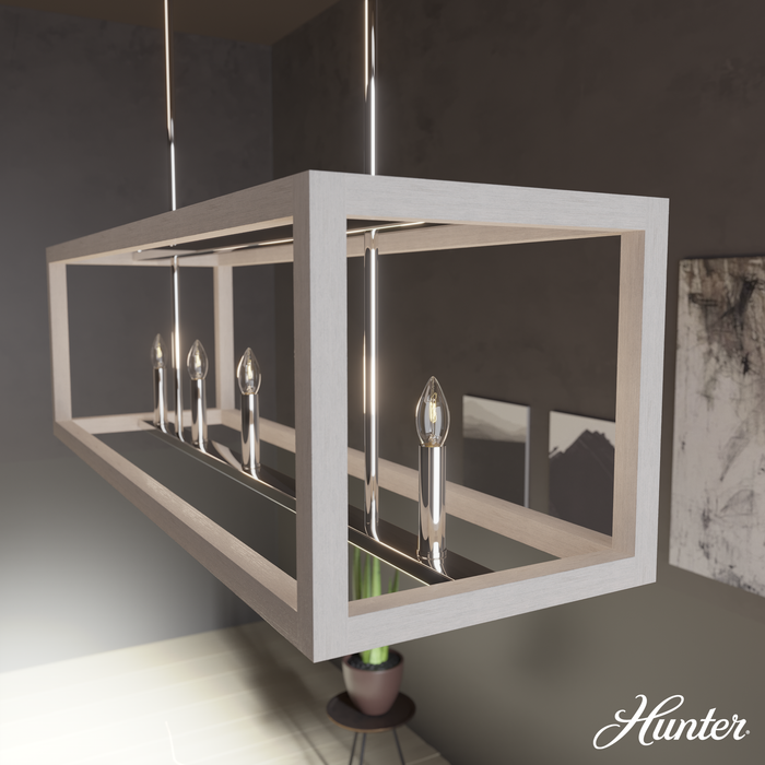 Squire Manor Linear Chandelier-Linear/Island-Hunter-Lighting Design Store