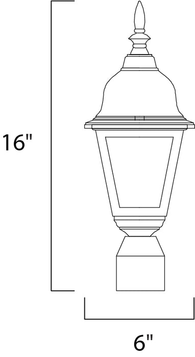 One Light Outdoor Pole/Post Lantern-Exterior-Maxim-Lighting Design Store