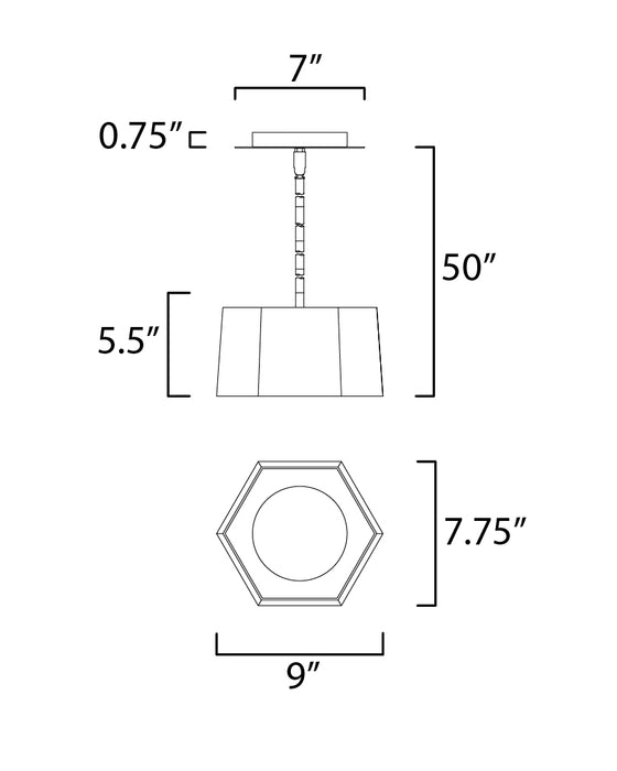 Hycomb LED Mini Pendant-Mini Pendants-Maxim-Lighting Design Store