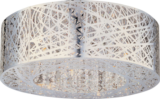 Inca Nine Light Flush Mount Polished Chrome