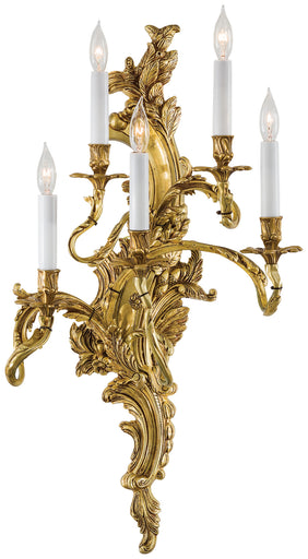 Metropolitan Family Five Light Wall Sconce Aged French Gold