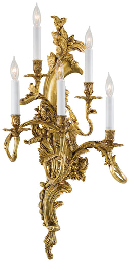 Metropolitan Family Five Light Wall Sconce Aged French Gold