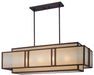 Metropolitan - N6959-1-267B - Four Light Island Pendant - Underscore - Cimmaron Bronze