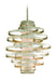 Corbett Lighting - 128-43 - Two Light Chandelier - Vertigo - Modern Silver Leaf