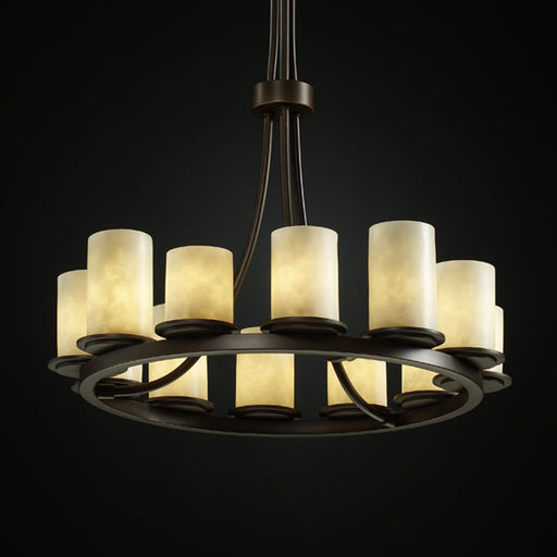 Clouds 12 Light Chandelier Dark Bronze
