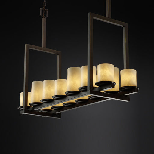 Clouds 14 Light Chandelier Dark Bronze