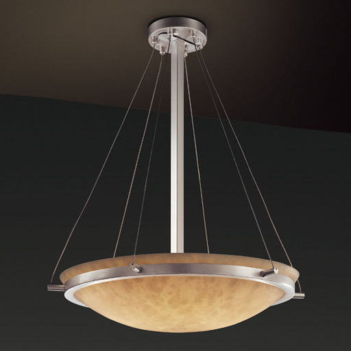 Justice Designs - CLD-9692-35-NCKL - Six Light Pendant - Clouds - Brushed Nickel