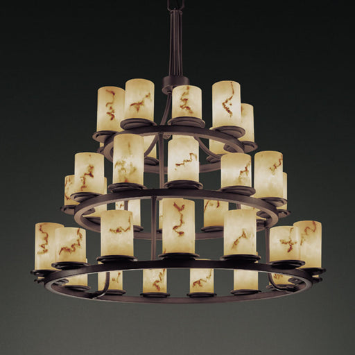 LumenAria 36 Light Chandelier Dark Bronze