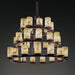 Justice Designs - FAL-8712-10-DBRZ - 36 Light Chandelier - LumenAria - Dark Bronze