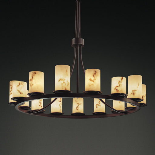 LumenAria 15 Light Chandelier Dark Bronze
