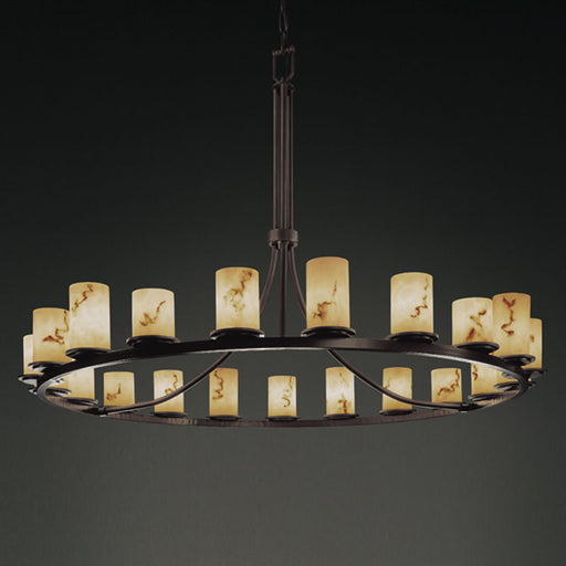 LumenAria 21 Light Chandelier Dark Bronze