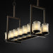 Justice Designs - GLA-8764-16-WTFR-DBRZ - 14 Light Chandelier - Veneto Luce - Dark Bronze