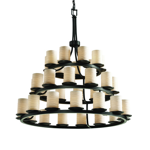 Limoges 36 Light Chandelier Matte Black