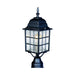 Maxim - 1052BK - One Light Outdoor Pole/Post Lantern - North Church - Black