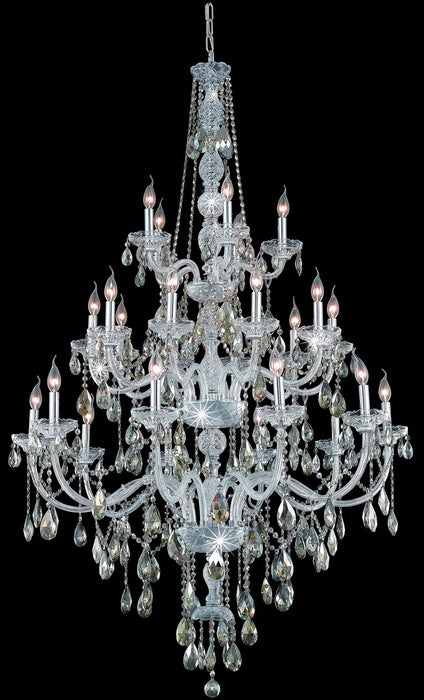Verona 25 Light Chandelier Chrome-Large Chandeliers-Elegant Lighting-Lighting Design Store