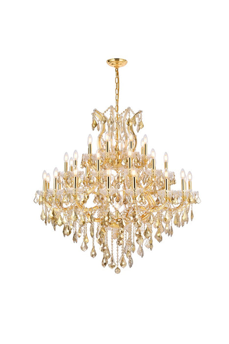 Maria Theresa 37 Light Chandelier Gold-Large Chandeliers-Elegant Lighting-Lighting Design Store