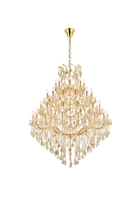 Maria Theresa 49 Light Chandelier Gold-Large Chandeliers-Elegant Lighting-Lighting Design Store