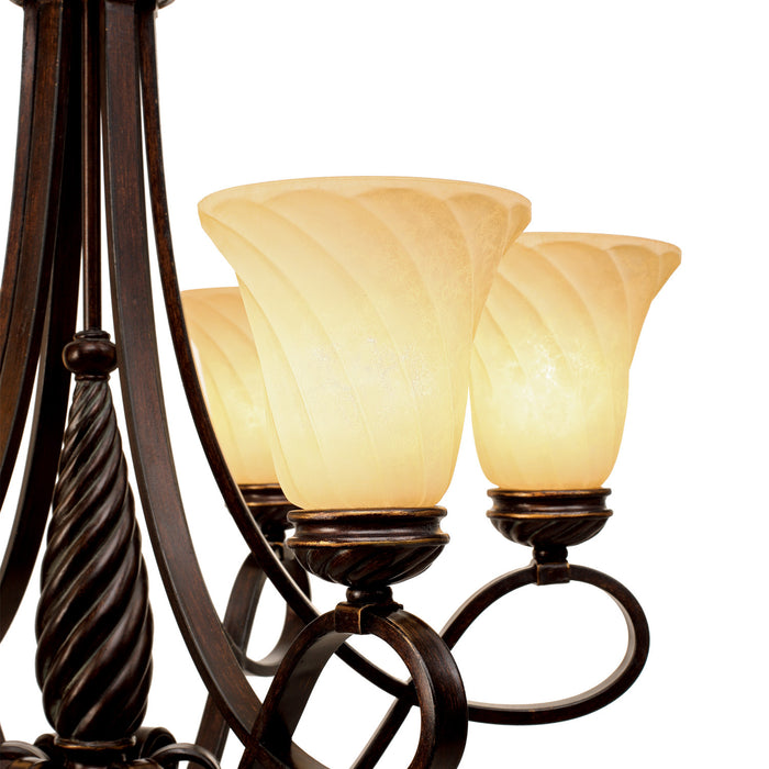 Golden - 8106-6 CDB - Six Light Chandelier - Torbellino - Cordoban Bronze