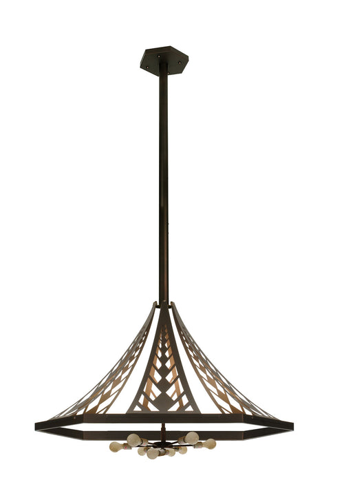 Meyda Tiffany - 77783 - Eight Light Pendant - Sonoma - Cinnamon Coffee Metallic