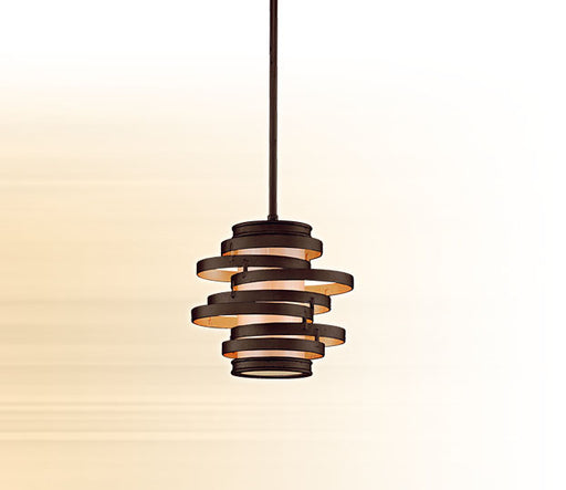 Corbett Lighting - 113-41-BRL/GL - One Light Pendant - Vertigo - Bronze And Gold Leaf
